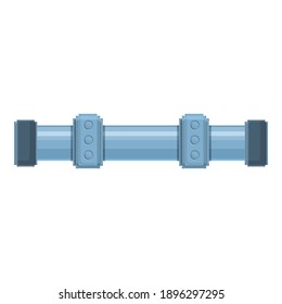 Straight pipe icon. Cartoon of straight pipe vector icon for web design isolated on white background