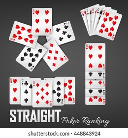 Straight poker ranking casino sets