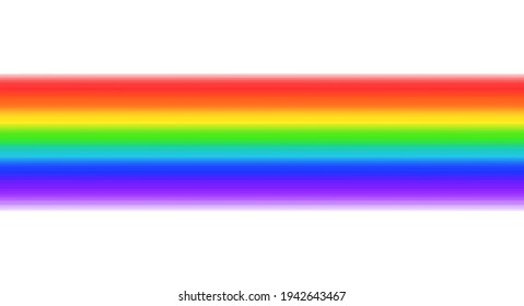 Straight rainbow pattern. Seven colors rainbow. Vector illustration isolated on white