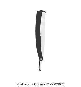 Illustration in gerader Razor. Clean-Design-Element auf einfarbigem Hintergrund