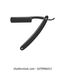 Straight Razor Icon Black Minimalist Icon Stock Vector (Royalty Free ...