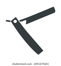 Straight razor icon vector design template