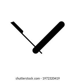 straight razor icon vector illustration