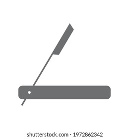 straight razor icon vector illustration