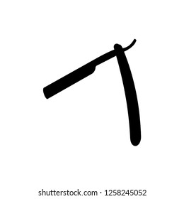 Straight Razor icon vector logo
