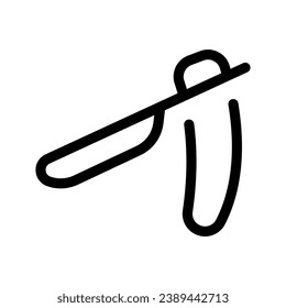 Straight Razor Icon Vector Symbol Design Illustration