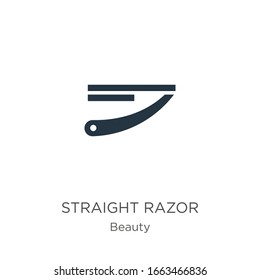 Straight razor icon vector. Trendy flat straight razor icon from beauty collection isolated on white background. Vector illustration can be used for web and mobile graphic design, logo, eps10