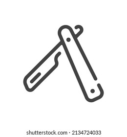 Rasierschaum-Umriss-Symbol. Vektorgrafik.
