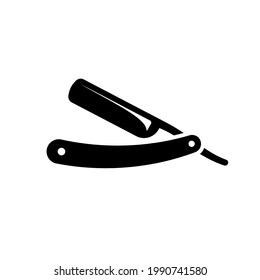 Straight Razor Silhouette Icon Clipart Image Stock Vector (Royalty Free ...