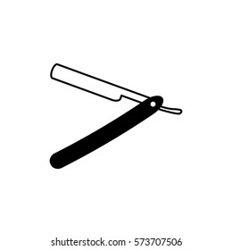 Straight Razor Vector Icon Stock Vector (Royalty Free) 573707506