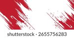 Straight red ink vector lines pack. Bloody color long and round hand-drawn brushstroke text highlights, frames, circles. Asian calligraphy brushstroke set.