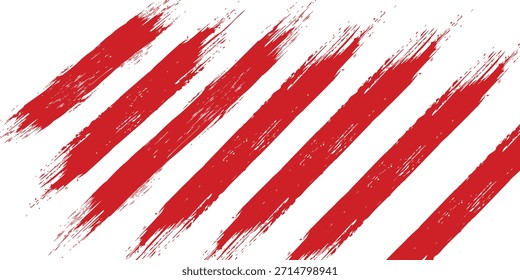 Paquete de líneas de Vector de tinta roja recta. Color sangriento largo y redondo dibujado a mano pincelada texto resaltado, marcos, círculos. Caligrafía asiática, diseño moderno eps10