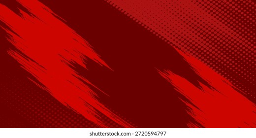 Straight rote Tinte Vektorlinien Paket. Blutige Farbe lang und rund handgezeichnet Pinselstrich Text Highlights, Rahmen, Kreise. Pinselstrich-Set für asiatische Kalligraphie.	