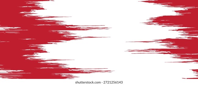 Paquete de líneas de Vector de tinta roja recta. Color sangriento largo y redondo dibujado a mano pincelada texto resaltado, marcos, círculos