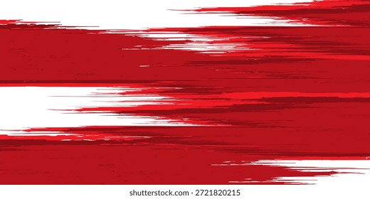 Straight red ink vector lines pack. Bloody color long and round hand-drawn brushstroke text highlights abstract