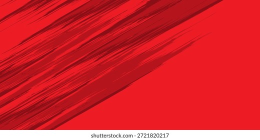 Straight red ink vector lines pack. Bloody color long and round hand-drawn brushstroke text highlights abstract