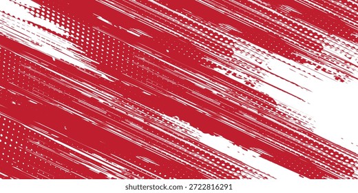 Straight rote Tinte Vektorlinien Paket. Blutige Farbe lang und rund handgezeichnet Pinselstrich Text Highlights, Rahmen, Kreise. Pinselstrich-Set für asiatische Kalligraphie