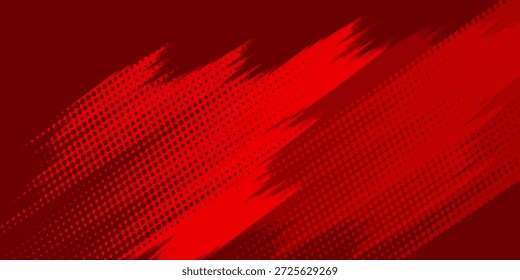 Straight rote Tinte Vektorlinien Paket. Blutige Farbe lang und rund handgezeichnet Pinselstrich Text Highlights, Rahmen, Kreise. Pinselstrich-Set für asiatische Kalligraphie.