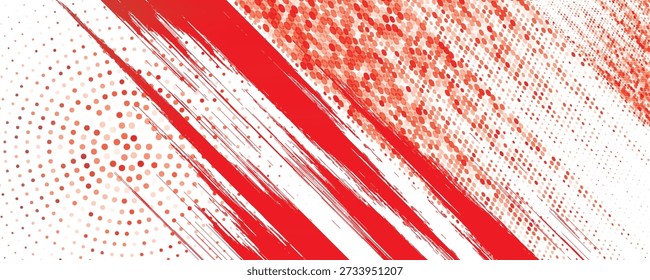Paquete de líneas de Vector de tinta roja recta. Color sangriento largo y redondo dibujado a mano pincelada texto destacados, marcos, círculos. Conjunto de pinceladas de caligrafía asiática.