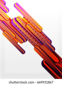 Straight red lines vector abstract background