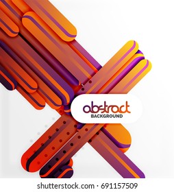 Straight red lines vector abstract background