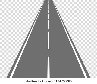 straight road for concept design. Vector illustration. stock image.