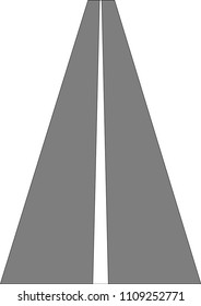 Straight road or highway