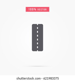 straight road icon