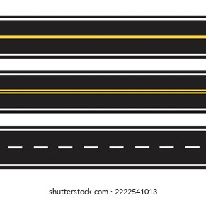 camino recto. ilustración vectorial de concepto de viaje