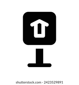 icono de signo recto. icono de glifo vectorial para tu sitio web, móvil, presentación y diseño de logotipo.