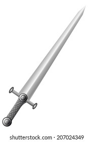 Straight Sword Stock Vector (Royalty Free) 207024349 | Shutterstock