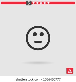 straight vector icon