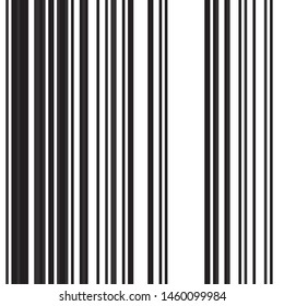 Straight vertical black segments.Vector seamless texture. Modern geometric background. 