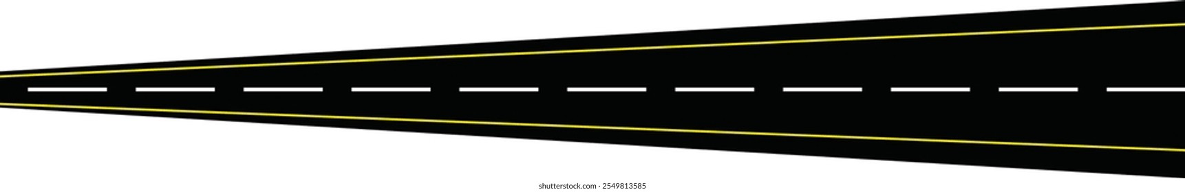 Straight and winding road icon set. Business journey way. Progress concept. Road way location infographic

