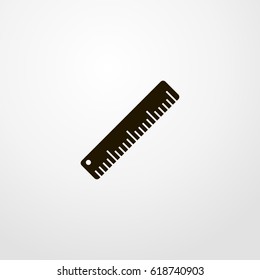 straightedge icon. vector sign symbol on white background