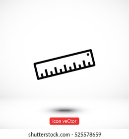 Straightedge  Vector icon 10 EPS