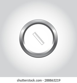 Straightedge vector icon