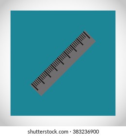 Straightedge vector icon