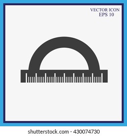 Straightedge vector icon
