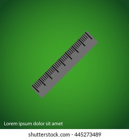 Straightedge vector icon
