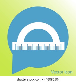 Straightedge vector icon
