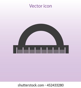 Straightedge vector icon

