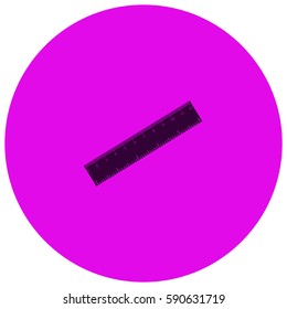 Straightedge vector  icon