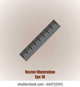 Straightedge vector icon