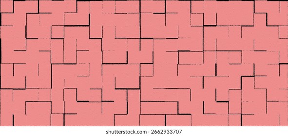Una caja de bordes rectos con un fondo rojo pálido suave, que evoca la calma y la simplicidad en el diseño minimalista.