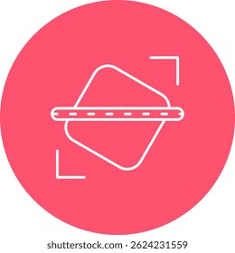 Straighten Line vector Icon Design