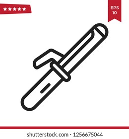 Straightener icon vector