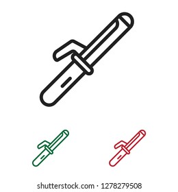 Straightener icon vector