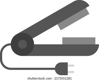 Straightener icon vector image. Can also be used for Clothes and Accessories. Suitable for mobile apps, web apps and print media.