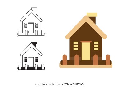 a straightforward depiction of a house, isolated against a white background. This imagery aligns with the Stay Home Campaign, a significant initiative encouraging individuals to remain in the safety